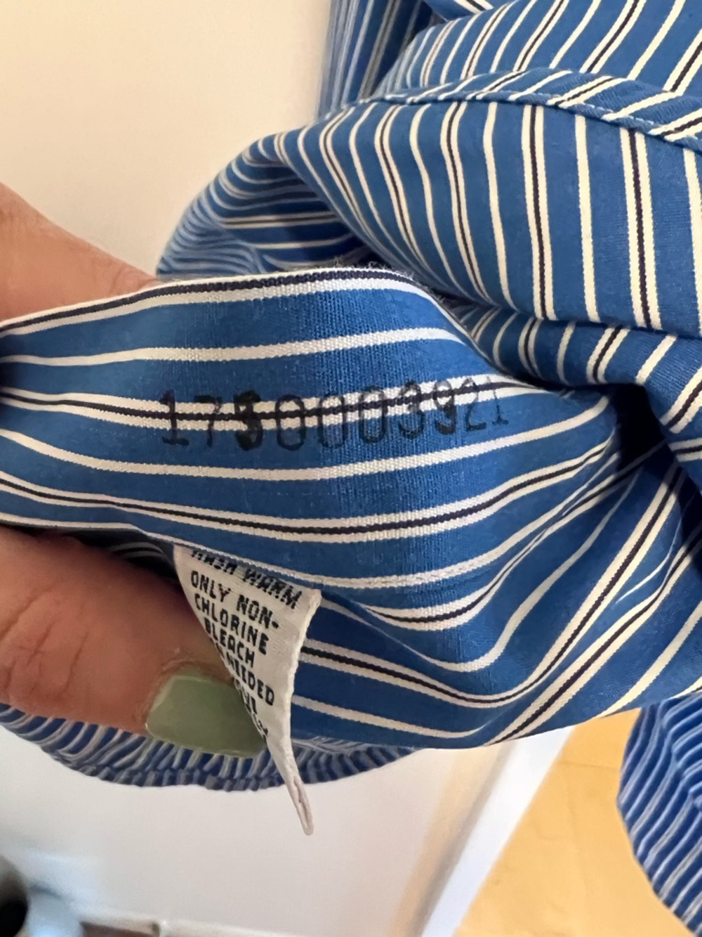 RALPH LAUREN striped button down shirt classic fit blue white - Picture 5 of 7